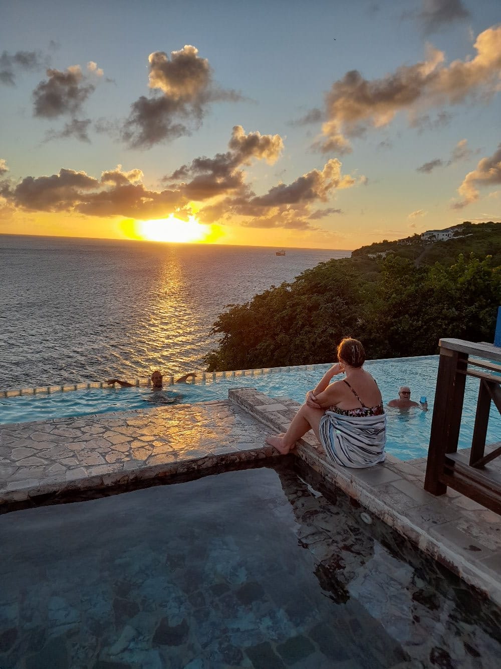 Sunset at the Calypso Bay Resort Pool