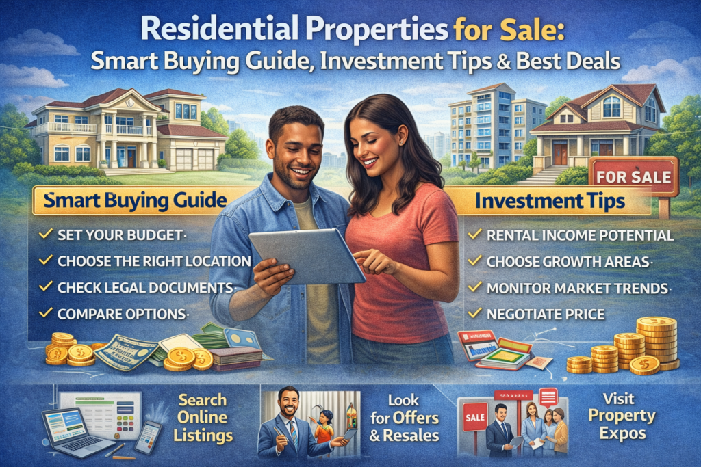 Residential Properties for Sale: Smart Buying Guide, Investment Tips & Best Deals